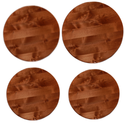 Sizes Alder Wood Chesnut Stain Lazy Susan